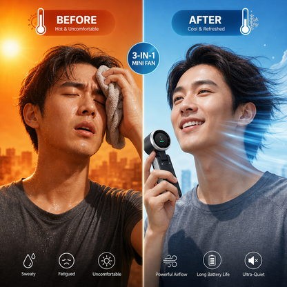 3-in-1 Rechargeable Mini Fan